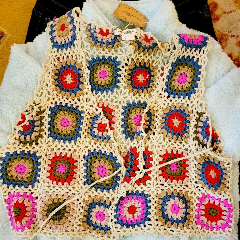 Crochet sweater vest
